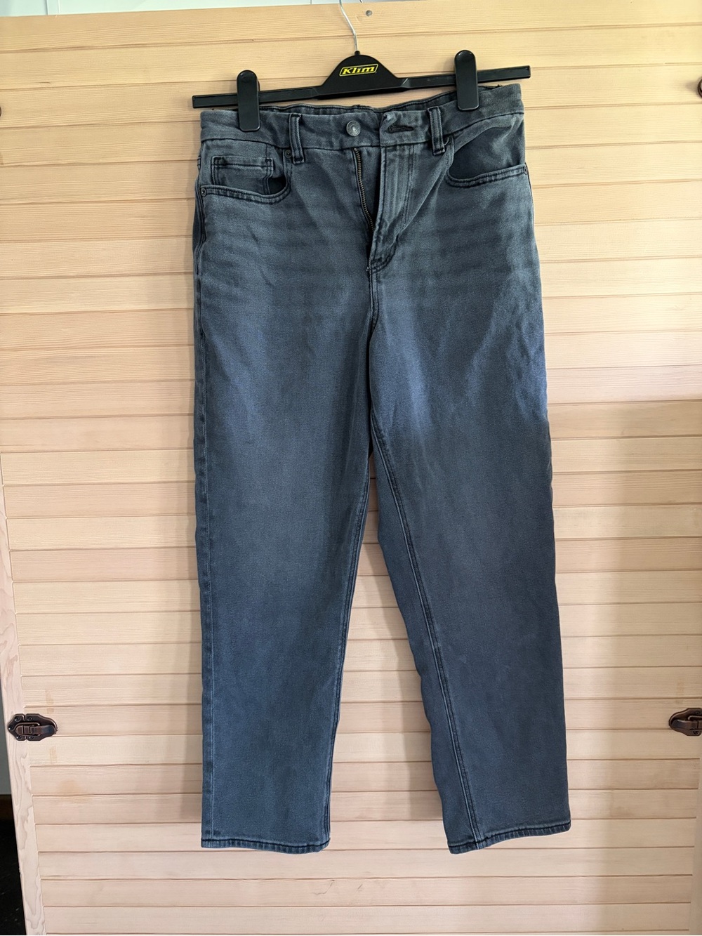 American Eagle Mom Jean Faded Black Jeans size 10 short